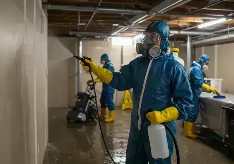 Basement Sanitization and Antimicrobial Treatment process in Rock Hill, NY