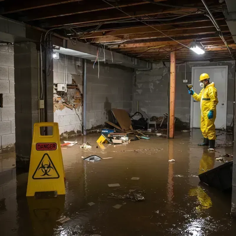 Flooded Basement Electrical Hazard in Rock Hill, NY Property